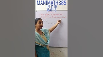 TN 11TH MATHS SETS FUNCTIONS AND RELATIONS CHAPTER 1 EXERCISE 1.1 SUM 3(ii) TM & EM @Manimaths85