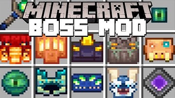 Minecraft BOSS MOD / NEW CUSTOM BOSSES MOD! (Minecraft Mods)