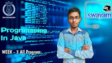 NPTEL Programming In Java Week-3 Programming Assignment Solution 2023