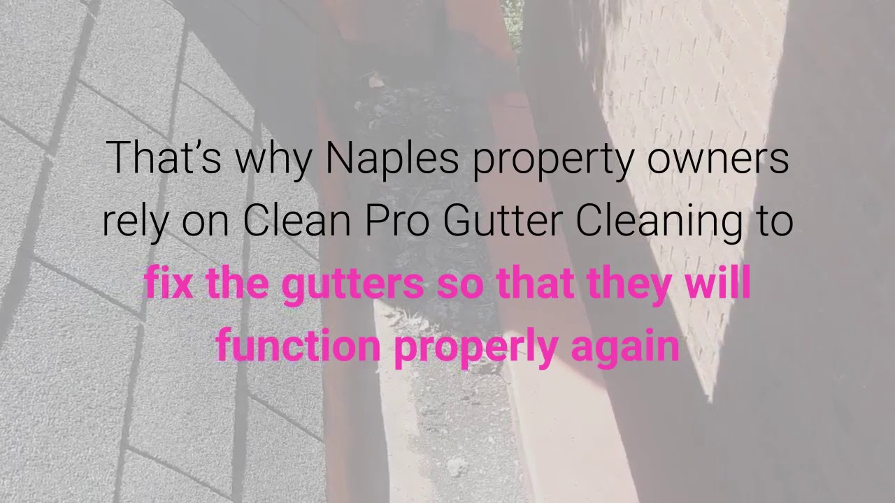 Gutter Cleaning Naples FL YouTube