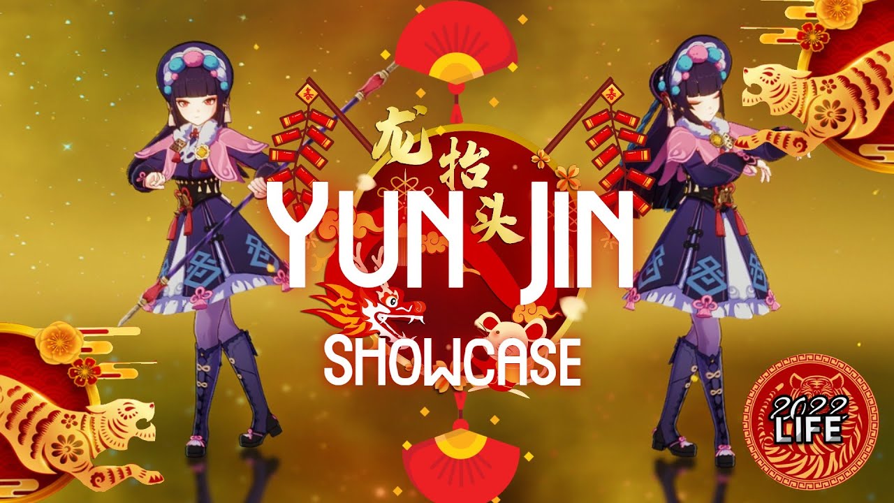 Yun Jin - Showcase (Idle Animations, Attack Animations)