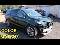 WRECKED 2021TOYOTA SIENNA PAINTING &amp; SUSPENSION FIXED