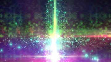4K Colorful Moving Background -Particle Pillar