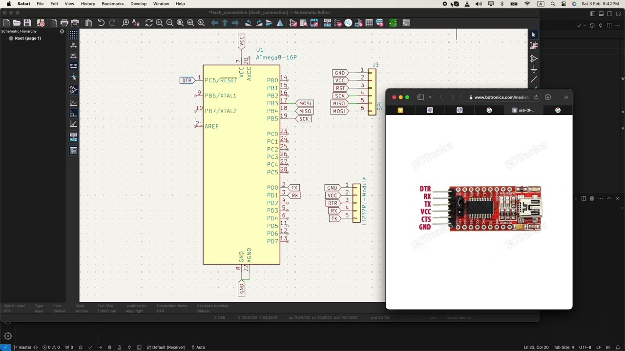 Flashing avr mcu with ftdi-RS232(USB-Serial Adapter)