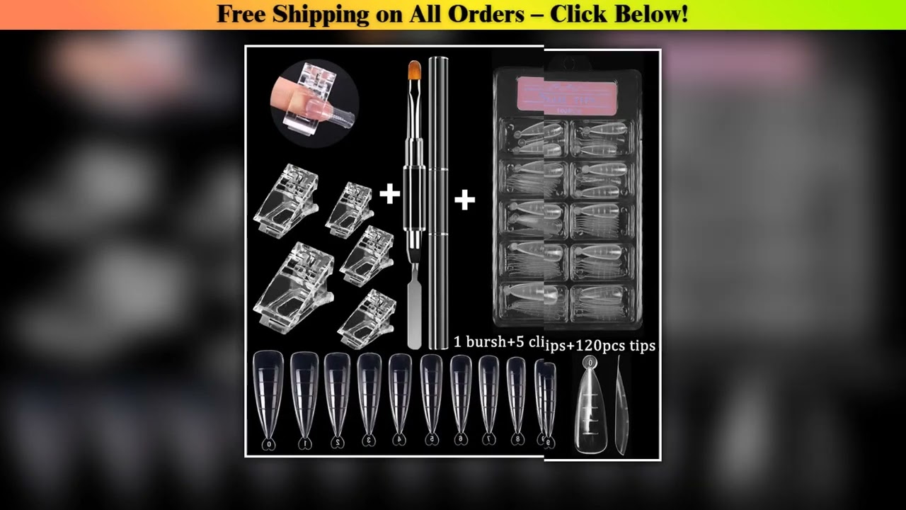 100PcsBox Nail Tips Full Set Acrylic Fake Finger UV Gel Polish Quick False Nails Tip Manicure Tools