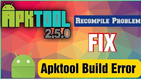 How To Fix Apktool Recompile error | kali nethunter...