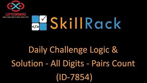 skillrack daily challenge logic and solution - all digits - pairs count (06-09-2020)[id-7854]