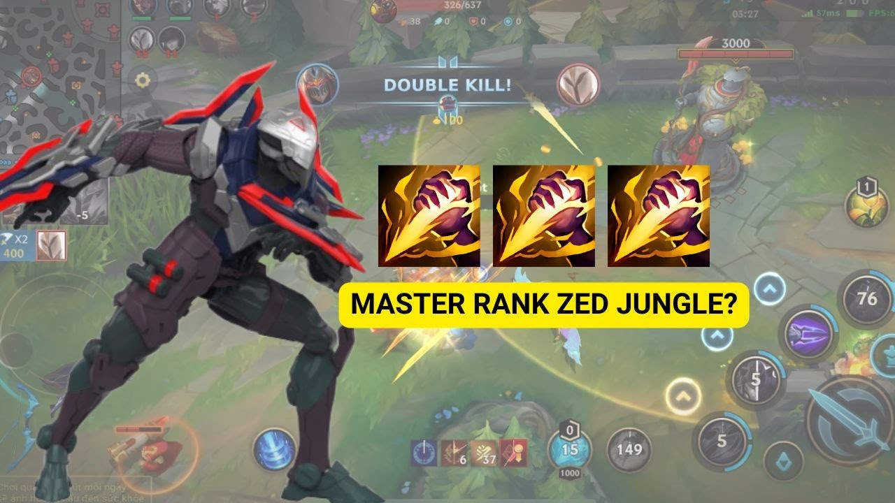 Wild Rift Zed Jungle Gameplay in Season 18 (Build & Runes) - YouTube