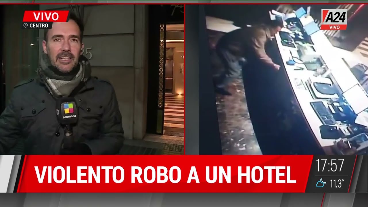 Robó dinero de un hotel y huyó arrojando los billetes al aire
