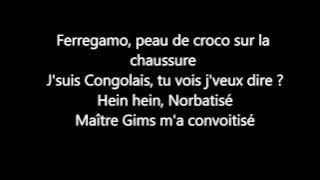 Sapés comme jamais de maitre gims paroles