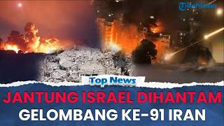  Jantung Israel Diahantam Serangan Gelombang Ke91 Iran 100 Rudal Berat U0026 200 Artileri Diluncurkan