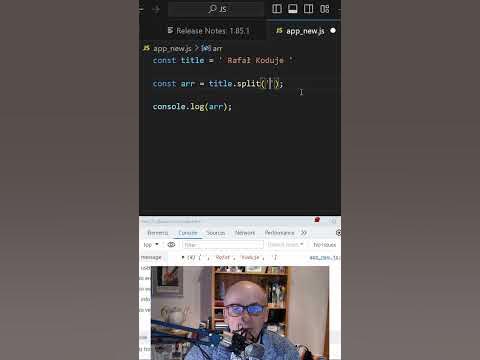 Javascript metoda split() - YouTube