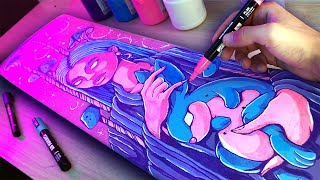 Custom Skateboard Art Process