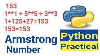 Armstrong number in python in Hindi