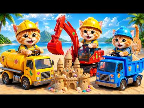 Mama Cat Trims Fur on the Farm and Makes Tiger Hat For Kittens At Home🐾🎩🐯