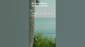 Building bridges through empathy. - #in