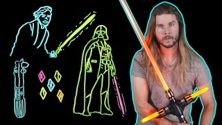 How Lightsaber Color Tells Us What They're Really Made of! (Because Science w/ Kyle Hill)