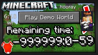 Minecraft Demo Speedrun World Record 6:18