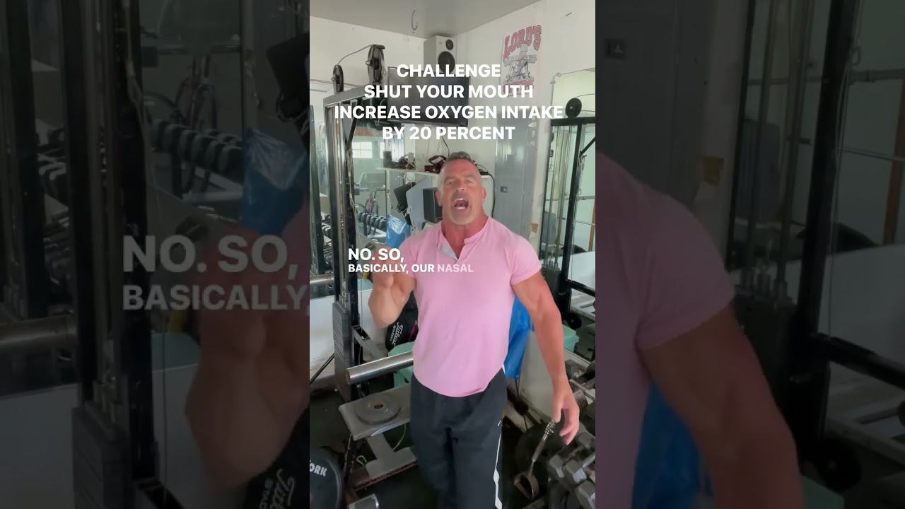 SHUT YOUR MOUTH CHALLENGE AND INCREASE YOU OXYGEN INTAKE BY 20 PERCENT