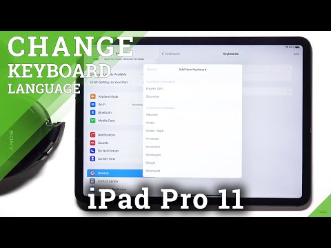 How To Change Keyboard Language In IPad Pro 11 Set Up Keyboard DIctionary 