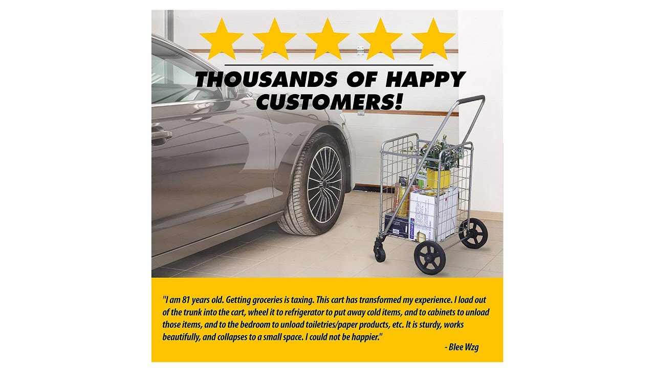 Wellmax Grocery Utility Shopping Cart