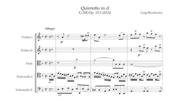 Luigi Boccherini – String Quintet Op.13/20 No.1, in D minor