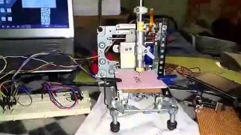 Arduino Plotter From Hacked CD-ROM Drive