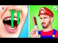 EW!💉 CRAZY SUPER MARIO PARENTING TIPS || Hacks and Gadgets from Mario World by CoCoGo!