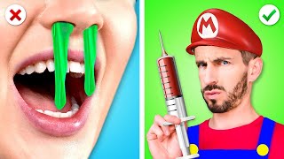 EW! CRAZY SUPER MARIO PARENTING TIPS || Hacks and Gadgets from Mario World by CoCoGo!