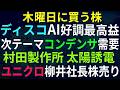 【あすの株相場】4月22日(水) ディスコ6期連最高益＆＆出荷額過去最高＆増配 / 盛り上がるセラミックコンデンサ(MLCC)、村田・誘電・TDK / キャノンMJ時間外上げ / 石油資源長期計画