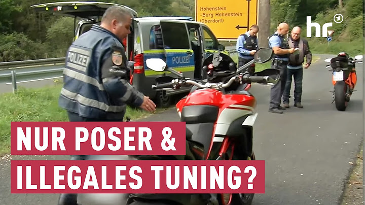 Motorrad Polizeikontrolle: Stopp für Raser & illegales Tuning | maintower