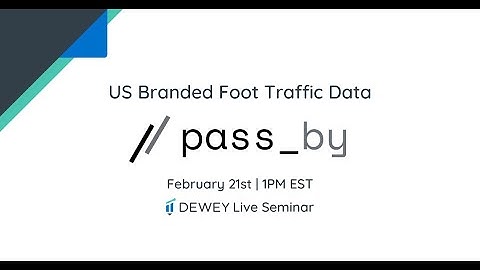 Dewey Seminar: Deep Dive into Pass_by