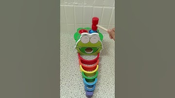 Colorful Wooden Balls Color Sorting, ASMR #satisfying #relaxing #woodenballs #colorsorting #shorts