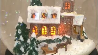 Thomas kinkade snow globe