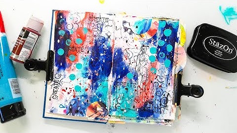 Easy Mixed Media Art Journal Page for Beginners