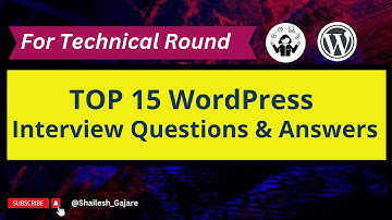 WordPress interview questions in Hindi #14 | Top 15 WordPress Interview Questions and Answers