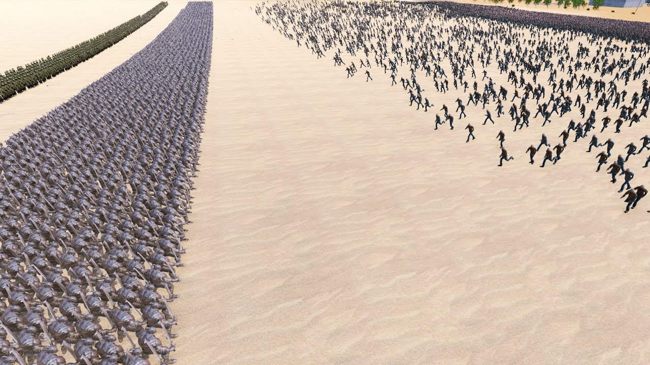 30,000 Runner Zombies Vs Orcs & Elves Ultimate Epic Battle Simulator UEBS