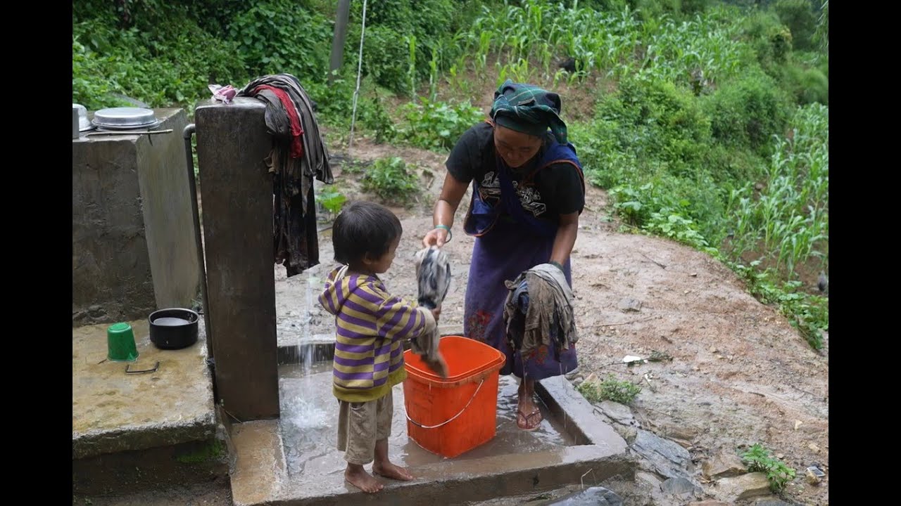 Myvillage official videos EP 1072 ||  Washing technology of cloths in village