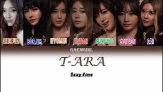 T-ARA SEXY LOVE (JAPANESE VER)color coded lyrics.