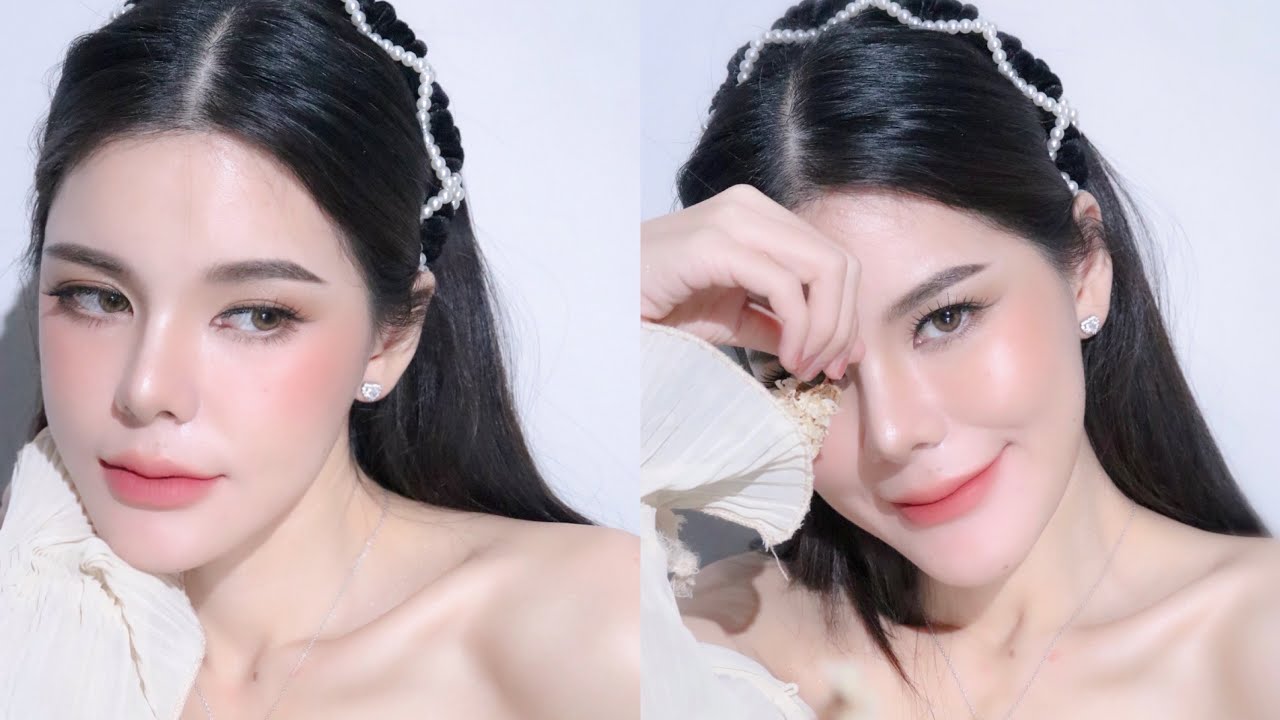 (Версия 2) Начинающий визажист делает себе макияж для мероприятия, мило и нежно ✨