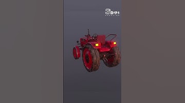 Tractor 3d Model Part 1 -Texturing in Substants painter-Mahindra 585 DI