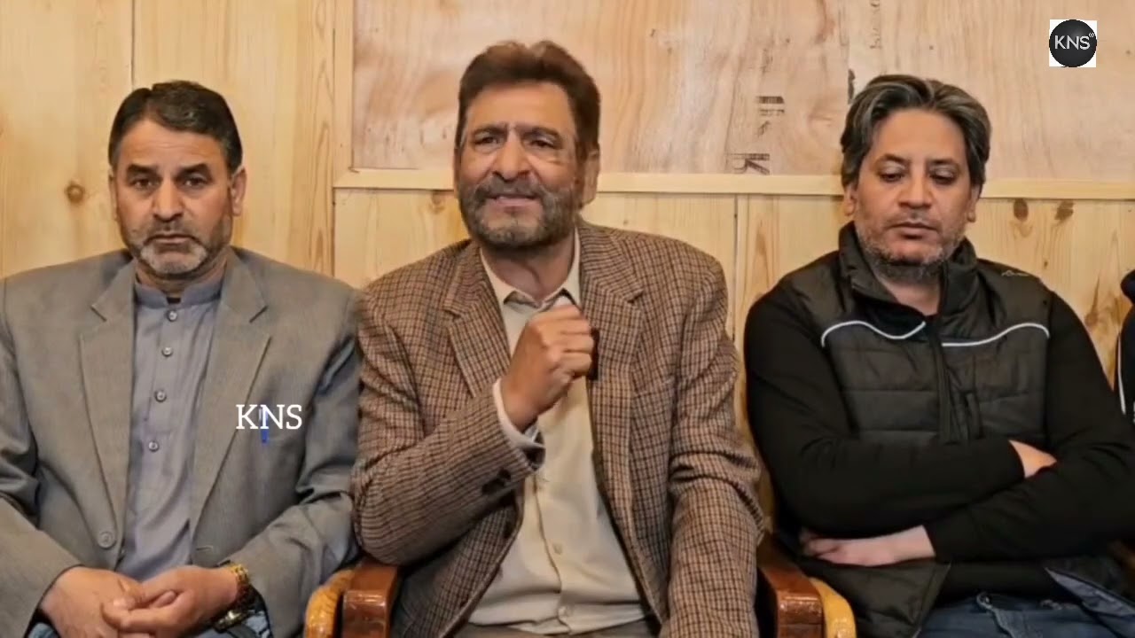 PDP Chief Spokesperson #IqbalTrumboo Briefs Media At Party Head quarters Srinagar.