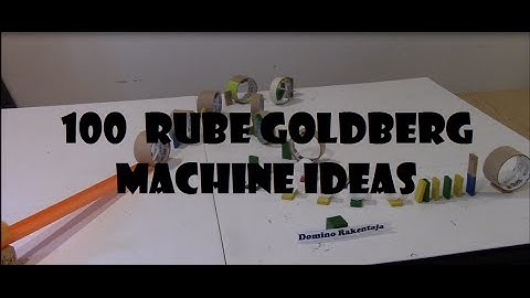 100 Chain Reaction Machine Ideas (Part 1)