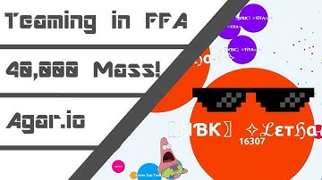 AGAR.IO - Teaming for my Record 40,000 Mass!