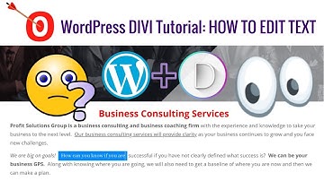 How to Edit Text in DIVI | WordPress Tutorial for Beginners| DIVI Visual Builder