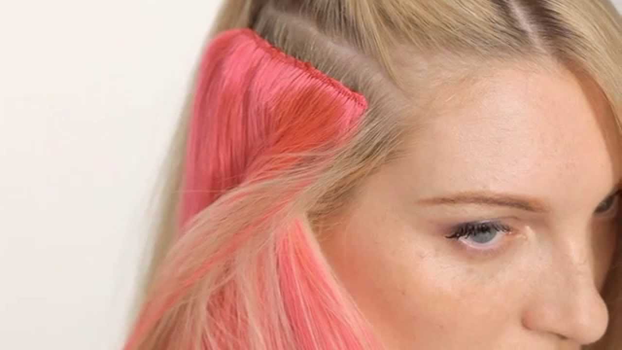 3. Pink and Black Hair Extensions - wide 7