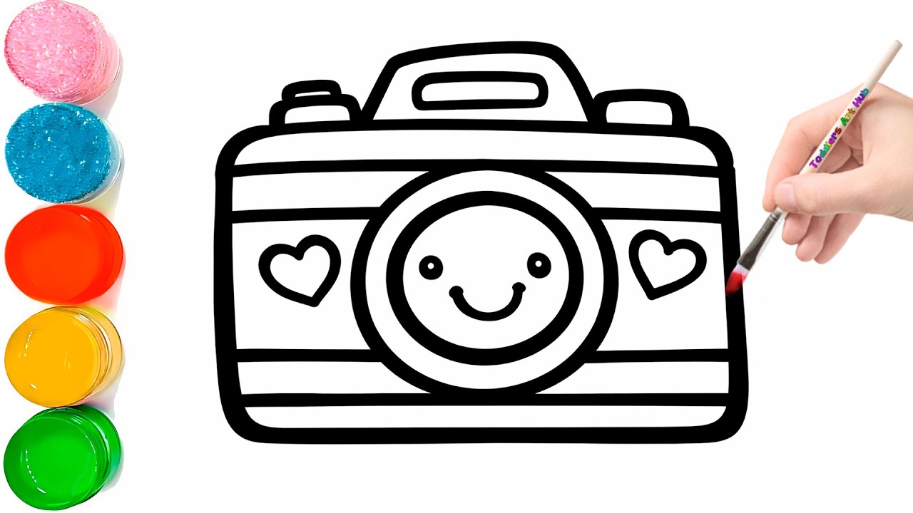 Camera Simple Draw How to Draw a Camera for Kids | Easy Camera Drawing Step by Step - YouTube