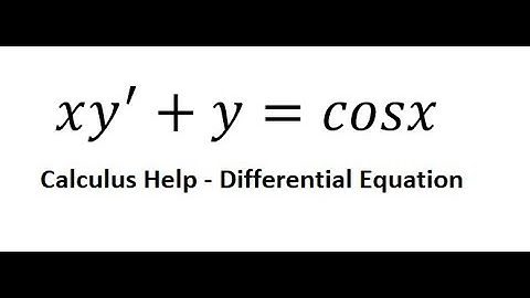 Calculus Help: Differential Equations: xy
