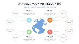 Información Bubble Map Infographics Noticias