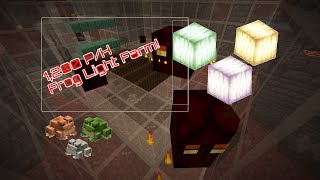 Super Easy Frog Light Farm!!! 1,200 items per hour!